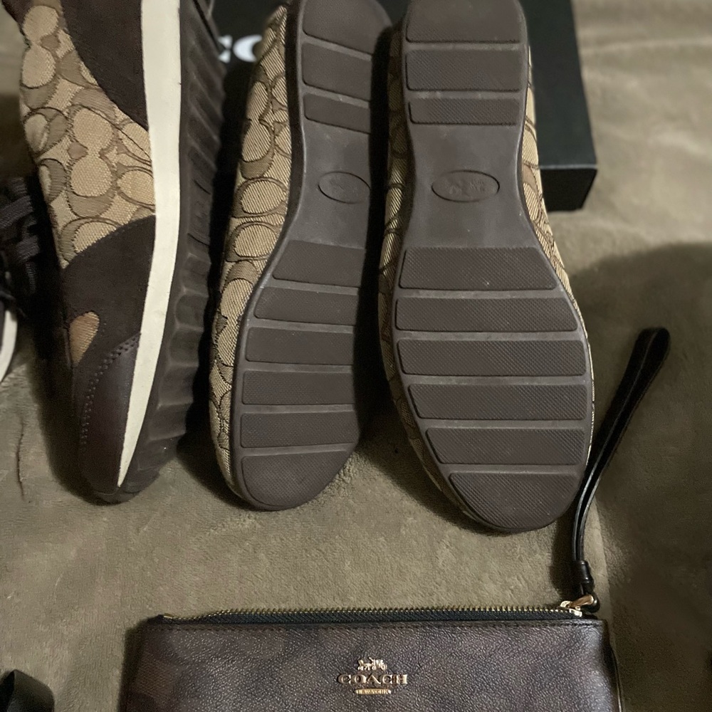 Authentic Coach Sneakers, loafers, Sunglasses, and Wristlet Lot - Picture 6 of 10